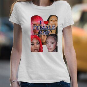 I Love Female Rap Graphic Shirt Hip Hop Music Fan Gift 83